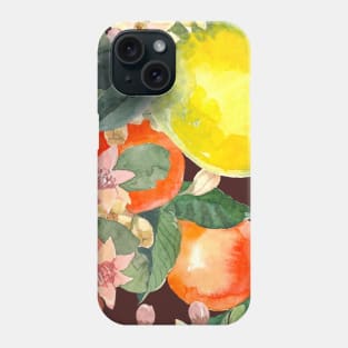 Tropical fruits pattern Phone Case