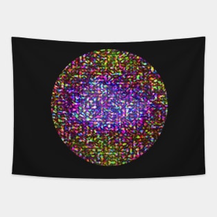 Abstract Fractal Purple Red Yellow Green Marbled Pattern Tapestry