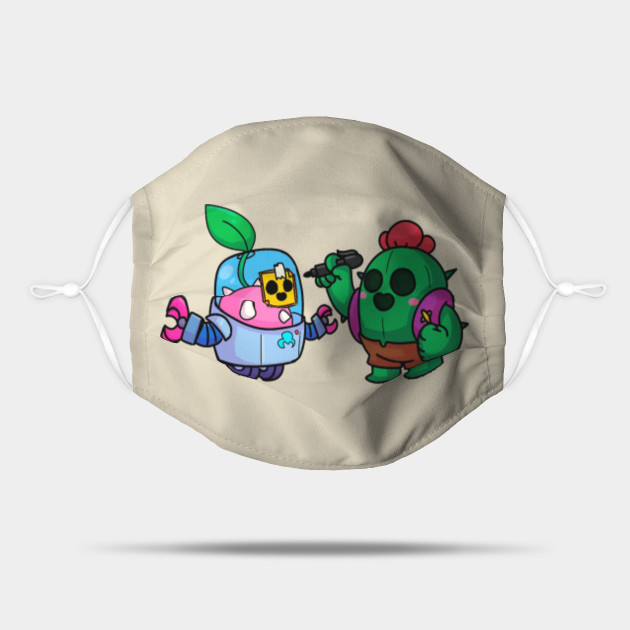 Sprout And Spike Design Brawl Stars Videogames Mask Teepublic - brawl stars skike