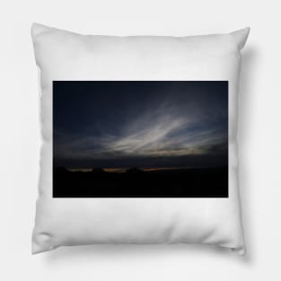 Monument Valley and Clouds. sunset Pillow