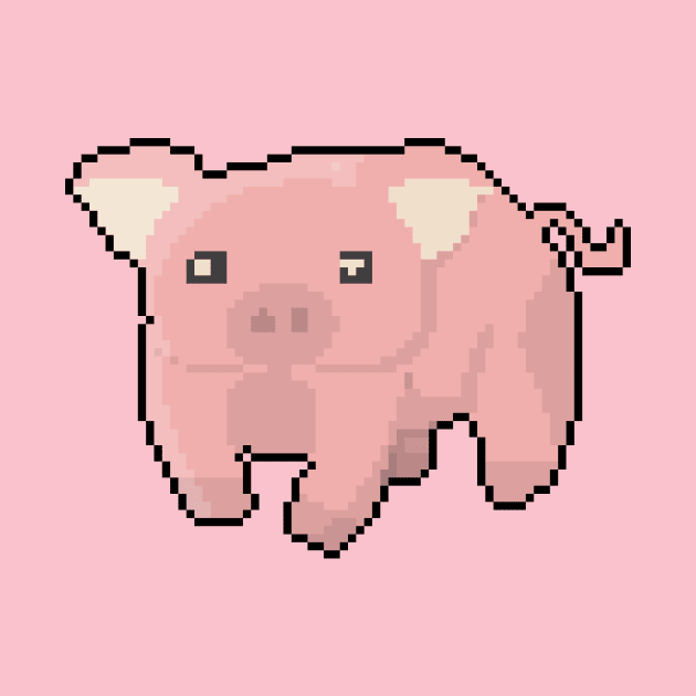 Pixelated Pals Pig by Pixel.id