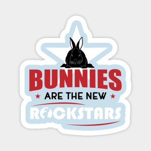 Bunnies are rockstars Magnet