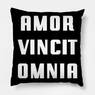 Amor Vincit Omnia - Love Conquers All Pillow