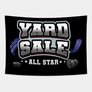 Ice hockey yard sale all star (on dark colors) Tapestry