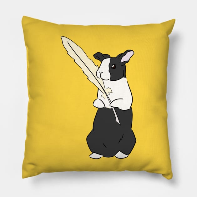 what're we writing (no text) Pillow by babygunz47