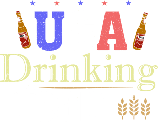 USA Drinking Team Shirt  - Beer Party T-Shirt Magnet
