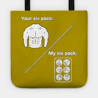 Six pack beer can Tote
