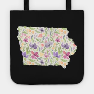 Iowa Silhouette Florals Tote