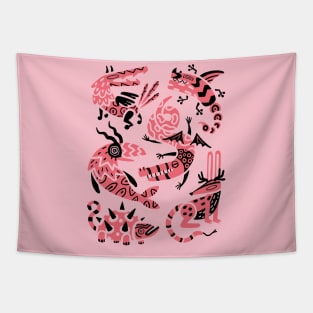 Pink Alebrijes Tapestry