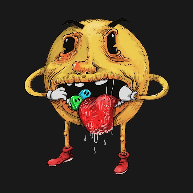 Smashed Pacman by idrawcartoons