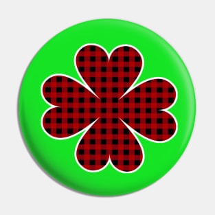 Plaid St Patrick's Day Pin