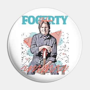 John Fogerty Fan Art Retro Design // Vintage Pin