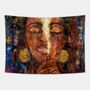 Midnight smoking Tapestry