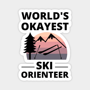 Ski Orienteering - World's Okayest Ski Orienteer Skiing Magnet