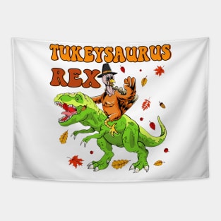 Turkeysaurus Rex Dab Turkey Dino Toddler Boys Thanksgiving Tapestry