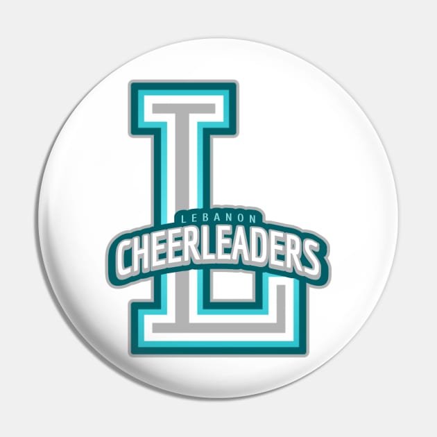 Lebanon Cheerleader Pin by Tip Top Tee's