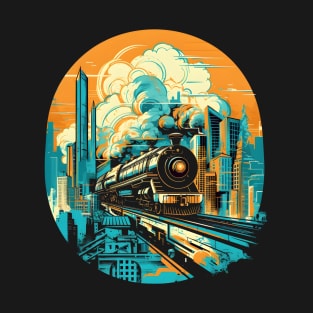 I love trains, I like trains in the city T-Shirt