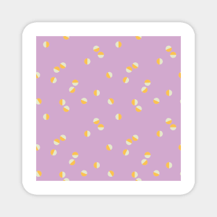 Scattered Dots Minimalist Geometric Pattern - Bright Colorful Lilac Magnet