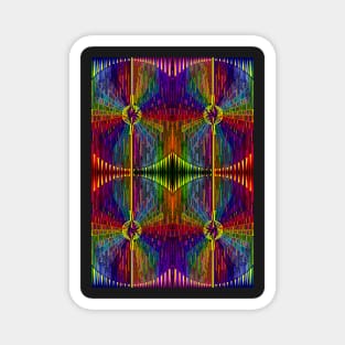 Psychedelic Abstract colourful work 260 Magnet