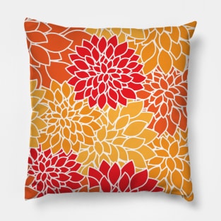 Geometric Flower Pattern Pillow