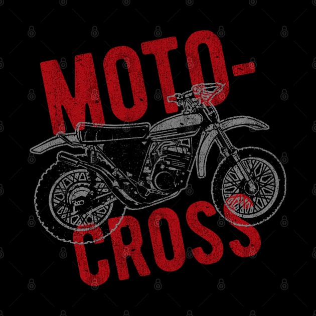 Vintage Motocross Motorcycle Race by artbitz