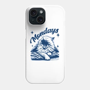 Monday vibes - funny cat Phone Case