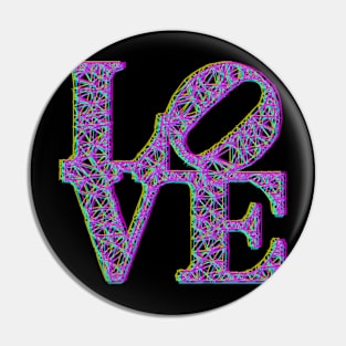 Anaglyphic Love Pin