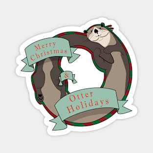 And Otter Holidays Magnet