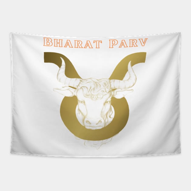 Bharat Parv - Taurus Tapestry by Bharat Parv