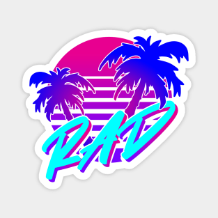 Rad 80s Sunset Magnet