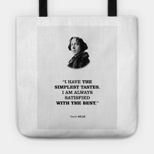 Oscar Wilde Inspiring Quote Tote