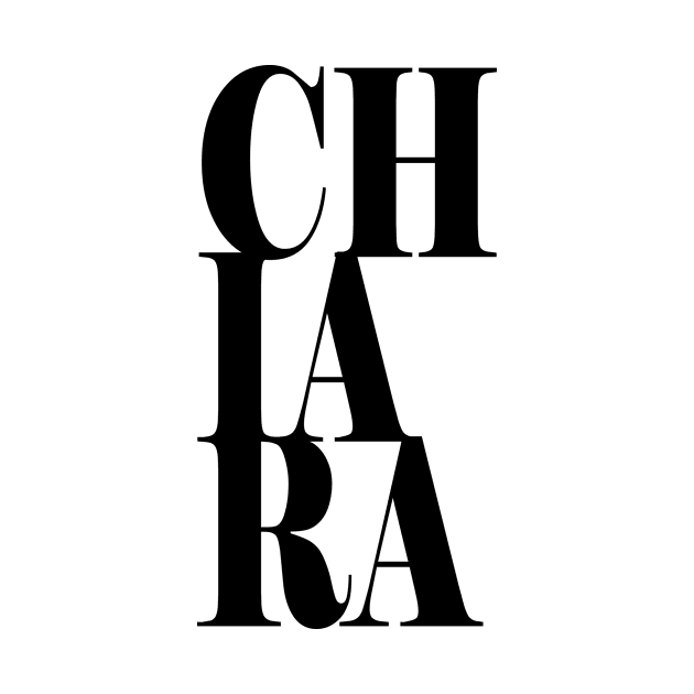 Chiara Girls Name Bold Font by xsylx