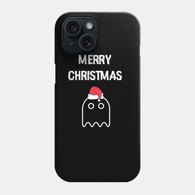 Pacman Ghost Merry Christmsa Phone Case by Dizzyland