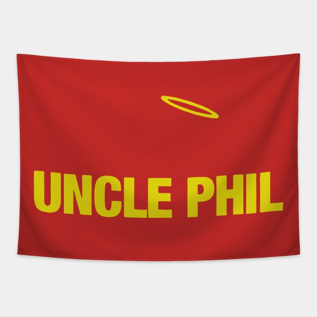 rip uncle phill yellow Tapestry by gokilshop