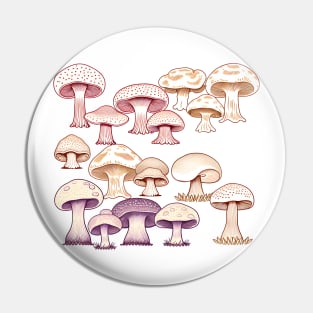 Mushroom Pattern Pin