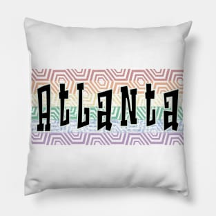 LGBTQ PATTERN AMERICA ATLANTA Pillow