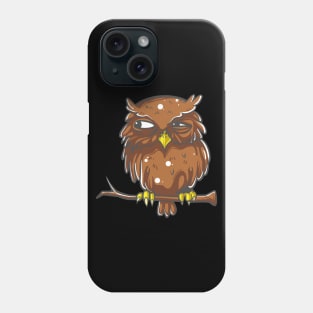 Owl character is watching Phone Case