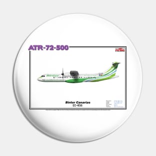 Avions de Transport Régional 72-500 - Binter Canarias (Art Print) Pin