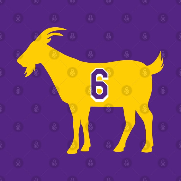 Los Angeles GOAT - number 6 - Yellow by BuzzerBeater00