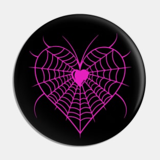 Spider Heart Pin