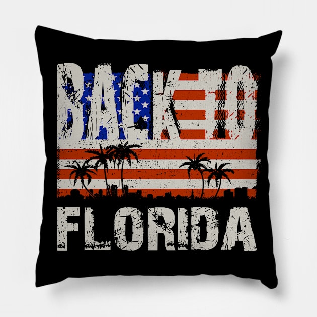 Florida Pillow by VizRad