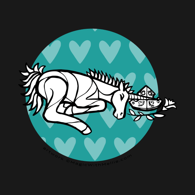 Sleeping Unicorn — Inktober Unicorn illustration series by mellierosetest