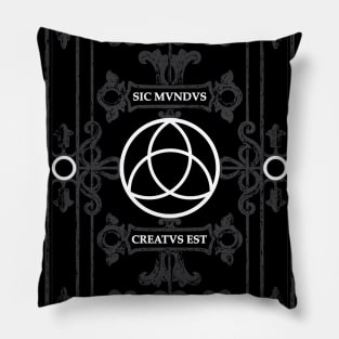 Dark Triquetra Symbol Pillow