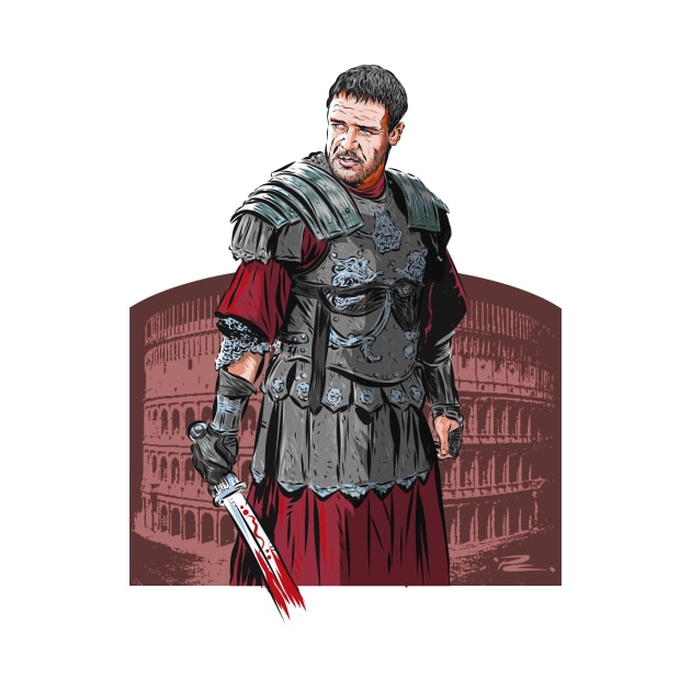 Russell Crowe - An illustration by Paul Cemmick by PLAYDIGITAL2020