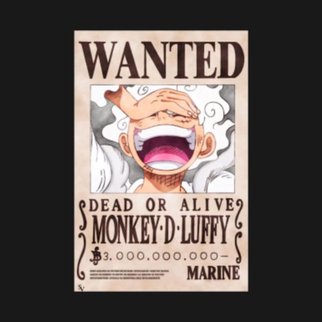 Disover Monkey D Luffy Wanted One Piece Anime T-Shirt