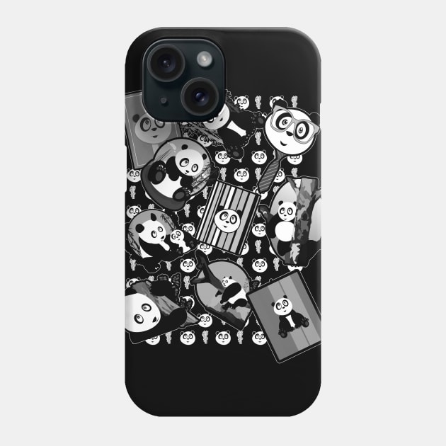 Panda Mix Phone Case by adamzworld