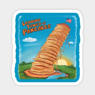 Leaning Tower of Pancakes Magnet