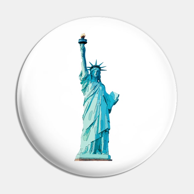 Lady liberty Pin by Birdbox