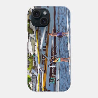 Seattle float plane on lake union Phone Case