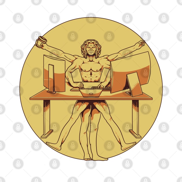 The Vitruvian Worker by Prog Art N